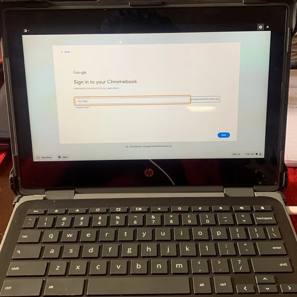 This is a travel size Chromebook laptop and it comes with a case .